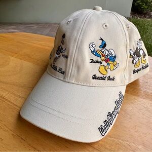 Disney Cream Cap with Donald Duck Hat Embroidery Adult size - New